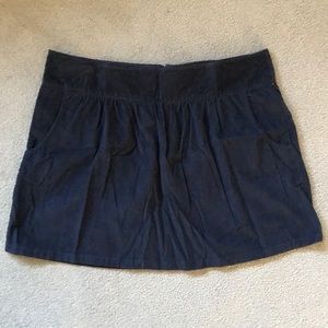 Navy Blue Corduroy Skirt NWOT